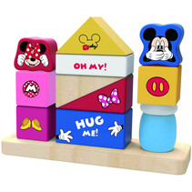 blokkenset Mickey Mouse junior 18,5 x 14 cm hout 13-delig