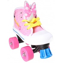 rolschaatsen Minnie Mouse meisjes roze/wit