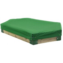 afdekhoes voor zandbak 210 cm polyester groen