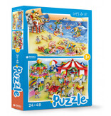 legpuzzel Beach & Circus junior 24/48 stukjes