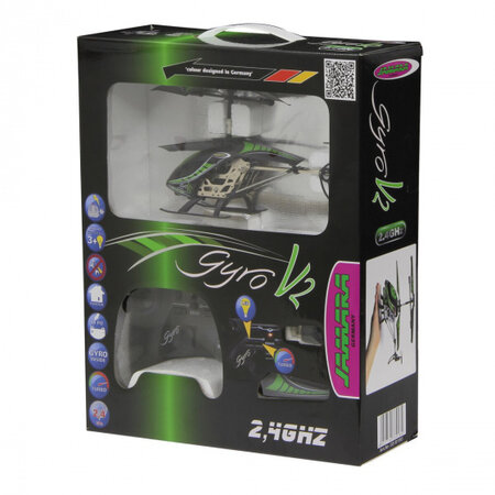 Jamara RC Gyro V2 helikopter jongens 2,4GHz 23 cm groen