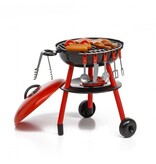 Paradiso Toys Speelgoedbarbecue 50 cm 30-Delig Rood/zwart