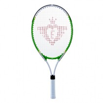 tennisracket 25 inch met twee ballen groen