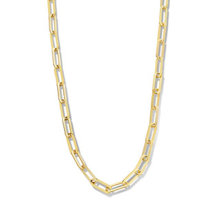 Selected Jewels Emma Jolie 925 sterling silver guldfärgad länkhalsband