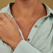 Selected Jewels Selected Gifts 925 sterling sølv sæt armbånd og halskæde