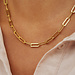 Selected Jewels Emma Jolie 925 Sterling Silber goldfarbenes Gliederkette