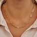 Selected Jewels Emma Jolie 925 Sterling Silber goldfarbenes Gliederkette