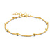 Selected Jewels Selected Gifts 925 sterling silver gold colored set bracelet and necklace