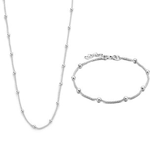 Selected Jewels Selected Gifts 925 sterling zilveren set armband en ketting