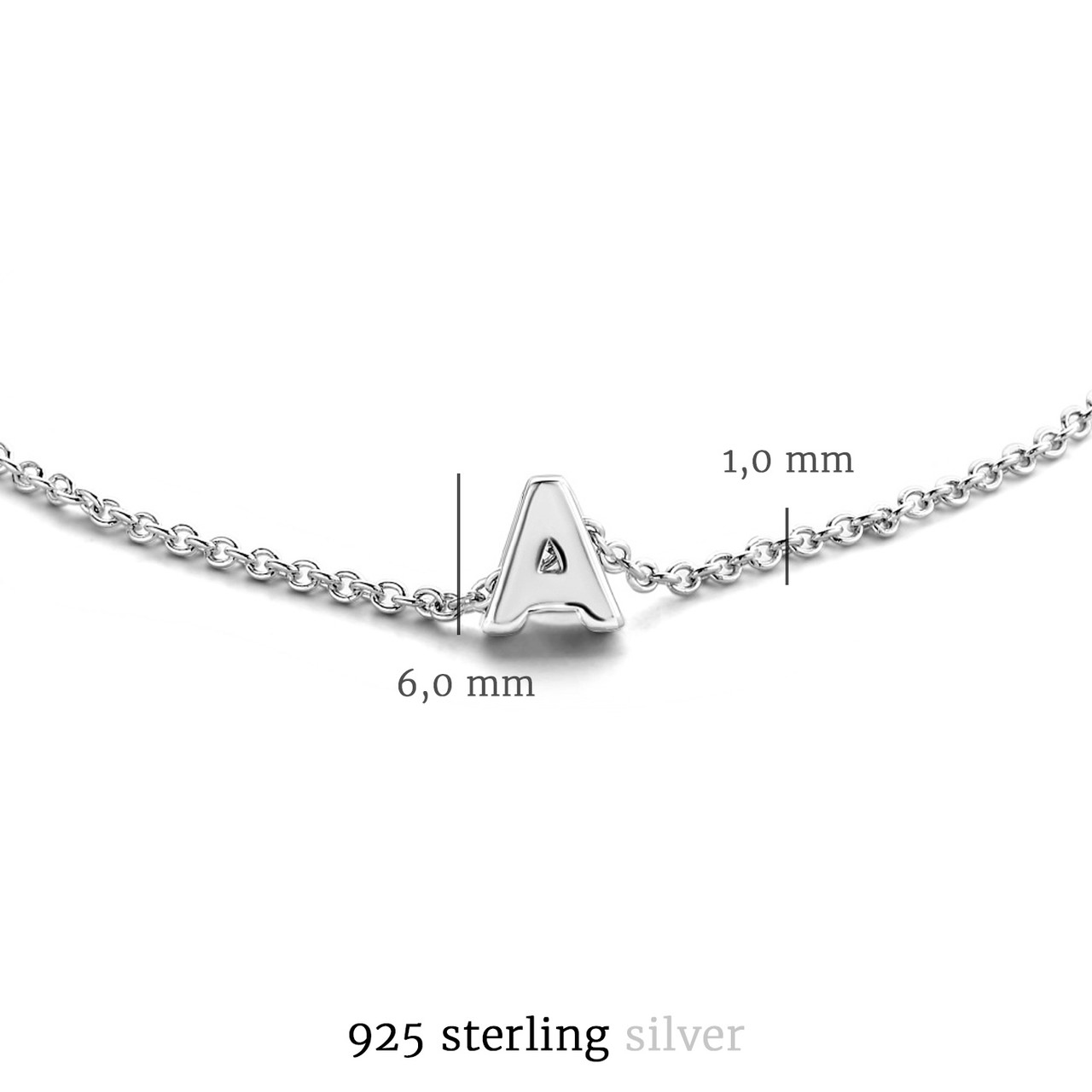Julie Céleste Silber Sterling Selected Armband Initiale 925 Jewels