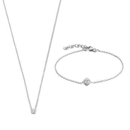 Selected Jewels Selected Gifts 925 sterling zilveren set armband en ketting