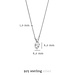 Selected Jewels Mila Elodie collier en argent sterling 925