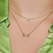 Selected Jewels Aimée 925 sterling zilveren goudkleurige ketting met infinity teken