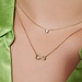 Selected Jewels Aimée 925 sterling zilveren goudkleurige ketting met infinity teken