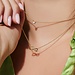 Selected Jewels Aimée 925 sterling zilveren goudkleurige ketting met infinity teken