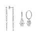 Selected Jewels Selected Gifts 925 sterling silver earrings set