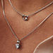 Selected Jewels Selected Gifts 925 Sterling Silber Ketten-Set mit Herz und Zirkonia Steinen