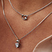 Selected Jewels Selected Gifts 925 sterling silver necklaces set with hearts and zirconia stones