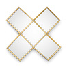 VT Wonen Spiegel Kruis Goud 45cm VT Wonen Spiegel Kruis Goud 45cm