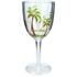 Wijnglas Palmboom Acryl Groen 9x9x20.5cm Wijnglas Palmboom Acryl Groen 9x9x20.5cm