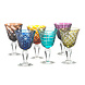 Pols Potten Wijnglazen Cuttings Multicolor H17cm (set/6) Pols Potten Wijnglazen Cuttings Multicolor H17cm (set/6)