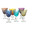 Pols Potten Wijnglazen Cuttings Multicolor H17cm (set/6) Pols Potten Wijnglazen Cuttings Multicolor H17cm (set/6)