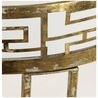 Melting Pot Bijzettafel Rond Goud Metaal met Spiegel 62x47x47cm Melting Pot Bijzettafel Rond Goud Metaal met Spiegel 62x47x47cm
