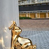 Pols Potten Spaarpot Bunny Belly shiny gold H22cm Pols Potten Spaarpot Bunny Belly shiny gold H22cm