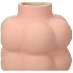 Vase Fine Earthenware Pink 13x11x12cm