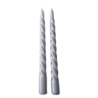 Branded By Branded Swirl Kaars Staalgrijs 25cm (set/2) Branded By Branded Swirl Kaars Staalgrijs 25cm (set/2)