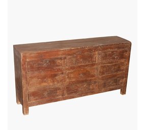 Melting Pot - Teak Houten kast met 9 laden Melting Pot - Teak Houten kast met 9 laden