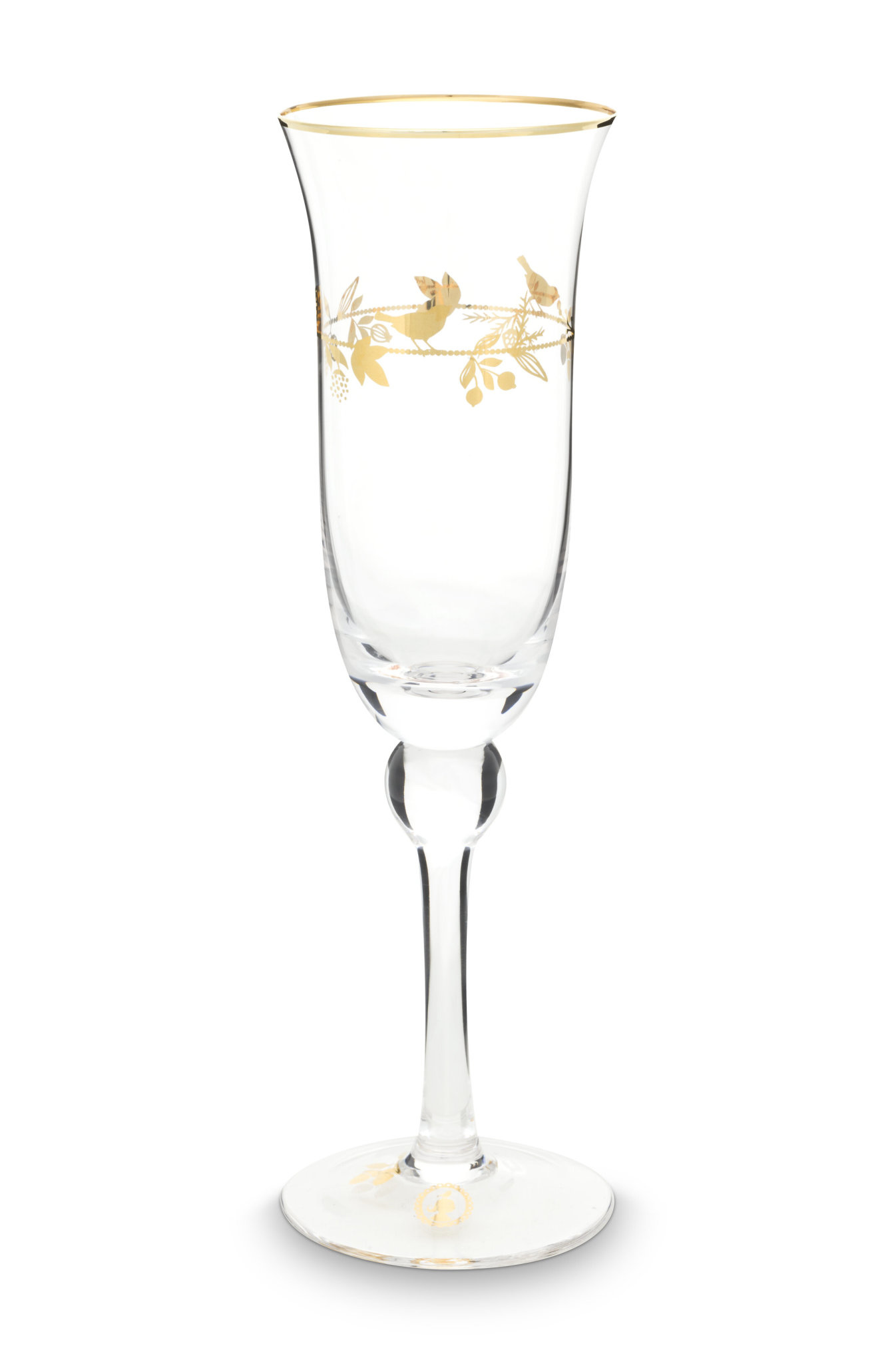 Pip Champagne Glass Winter Wonderland 220ml gold