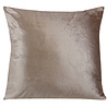 Melting Pot - Melting Pot Effen Velours Kussen Taupe 45x45 Melting Pot - Melting Pot Effen Velours Kussen Taupe 45x45