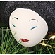 Melting Pot Kerstbal Chinese Lady Glass Black 8cm Melting Pot Kerstbal Chinese Lady Glass Black 8cm
