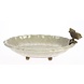 Melting Pot Schaaltje van Porselein met Bronzen Vlinder Wit 24x16x9.5cm Melting Pot Schaaltje van Porselein met Bronzen Vlinder Wit 24x16x9.5cm