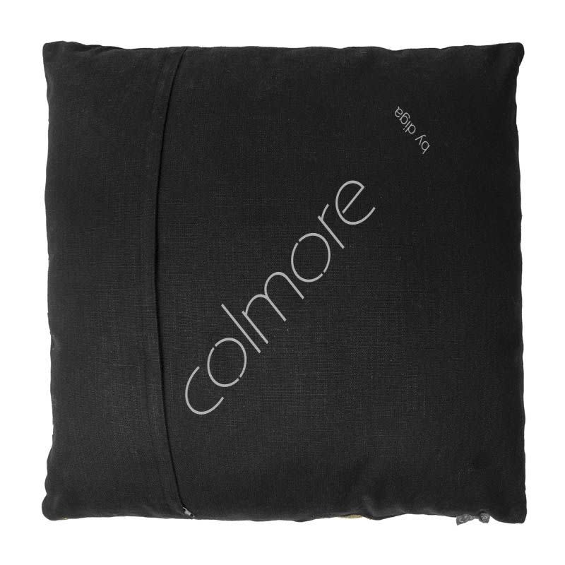 DC Cushion Gold/Black Cotton 50x50cm