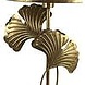 Melting Pot Tafellamp met Kap Ginko Goud Metaal 35x73cm Melting Pot Tafellamp met Kap Ginko Goud Metaal 35x73cm