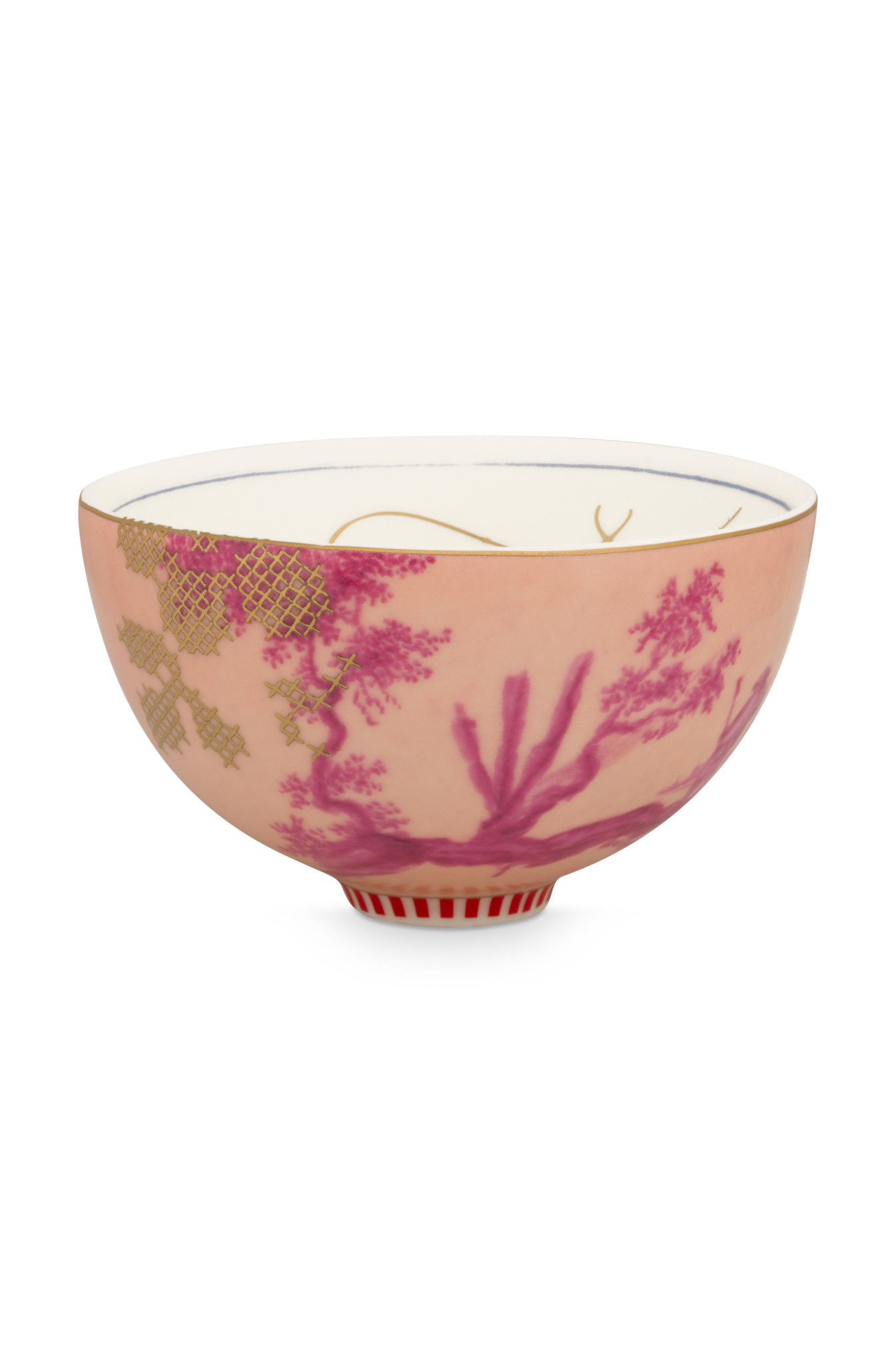 Pip Home Bowl  Heritage Painted Pink dia 15cm