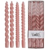 Melting Pot - Dinerkaarsen Twisted 31cm (pak/4) Melting Pot - Dinerkaarsen Twisted 31cm (pak/4)