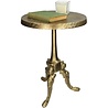 Melting Pot - Bijzettafel Rond Alumium Gold 39x39x59cm Melting Pot - Bijzettafel Rond Alumium Gold 39x39x59cm
