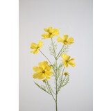 Melting Pot - Kunstbloem Cosmos Geel 5 Bloemen 77cm