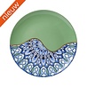 Heinen Wandbord Mandala Groen Ø 26.5cm Heinen Wandbord Mandala Groen Ø 26.5cm