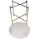 Melting Pot Bijzettafel Rond Wit Marmer Topblad dia 40cm Melting Pot Bijzettafel Rond Wit Marmer Topblad dia 40cm