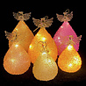 Melting Pot Glitter Engeltjes met Led Lampjes 3 maten in 4 kleuren Melting Pot Glitter Engeltjes met Led Lampjes 3 maten in 4 kleuren