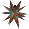 Melting Pot - Kerstster 3D Lamp L Multipointer Multicolor 60cm incl snoer Melting Pot - Kerstster 3D Lamp L Multipointer Multicolor 60cm incl snoer