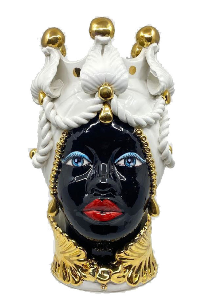 Melting Pot - Testa di Moro Moorse Prinses echt Goud 43cm