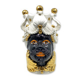 Melting Pot - Testa di Moro Prins Zwart met Goud 20 en 30cm