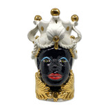 Melting Pot - Testa di Moro Prinses Zwart met Goud 20 en 30cm Melting Pot - Testa di Moro Prinses Zwart met Goud 20 en 30cm