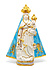 Maria met Kind Keramiek met Goud 30cm Maria met Kind Keramiek met Goud 30cm