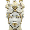 Melting Pot - Testa di Moro Vrouw Beige Wit 43cm Melting Pot - Testa di Moro Vrouw Beige Wit 43cm